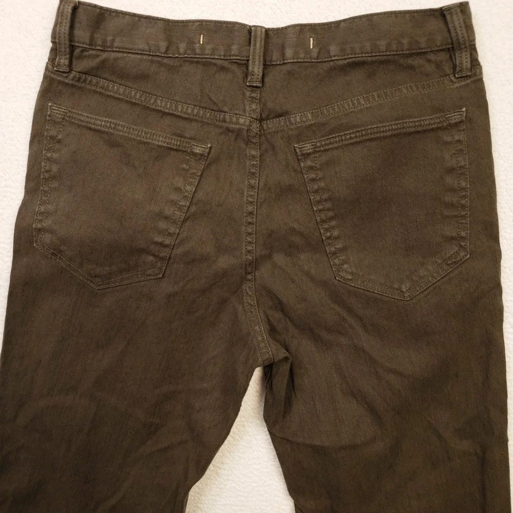 Banana Republic Slim Linen Trousers Mens 30x30 Brown Casual Pants Lightweight